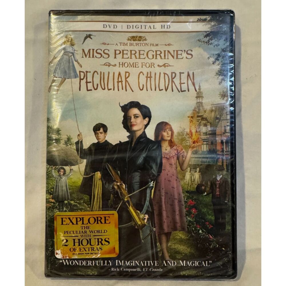 Miss Peregrines Home for Peculiar Children DVD 2016 Tim Burton Brand New Sealed